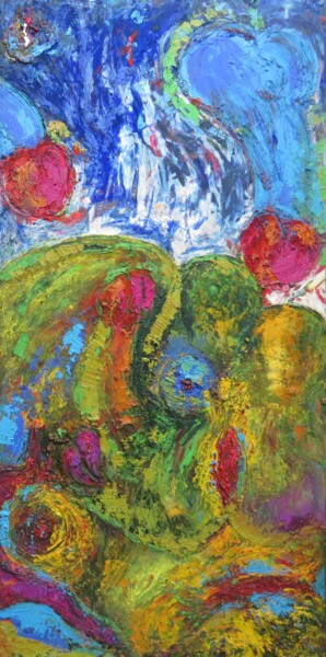 Malerei mit dem Titel ""Kirschen I" - Teil…" von Bodhi Barta, Original-Kunstwerk, Acryl