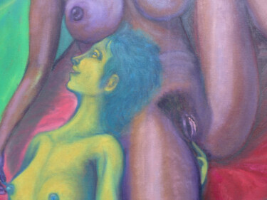 Malerei mit dem Titel "Bildausschnitt VI a…" von Bodhi Barta, Original-Kunstwerk, Acryl