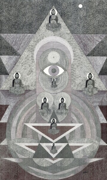 绘画 标题为“IN SEARCH OF ELUSIVE” 由Bodhi Selvam, 原创艺术品, 丙烯