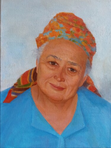 제목이 "Бабушка"인 미술작품 Bodis로, 원작, 기름