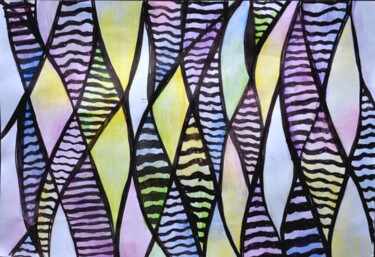 Рисунок под названием "Each of us has a ti…" - Bogdalena Bah, Подлинное произведение искусства, Цветные карандаши