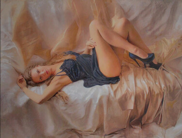 Картина под названием ""Изабель" холст, ма…" - Bogdan Burak, Подлинное произведение искусства, Масло