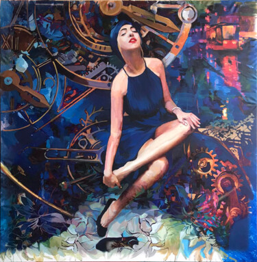 Painting titled "Diana in captivity…" by Bogdan Burak, Original Artwork, Acrylic