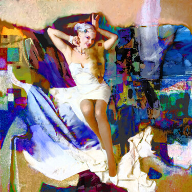 Картина под названием "Birth of Venus" - Bogdan Burak, Подлинное произведение искусства, Цифровая живопись