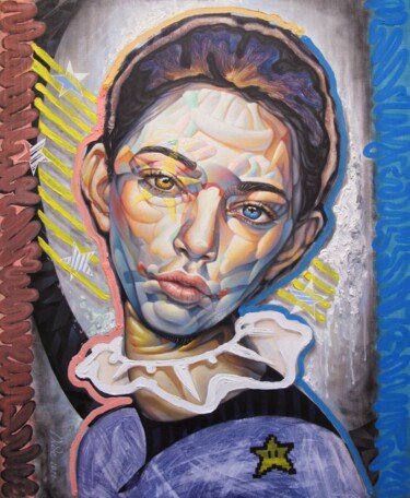 Pintura titulada "Estrela" por Bogdan Dide, Obra de arte original, Oleo Montado en Bastidor de camilla de madera