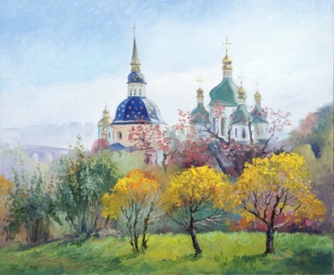 Painting titled "In the garden named…" by Bogdan Ermakov, Original Artwork, Oil