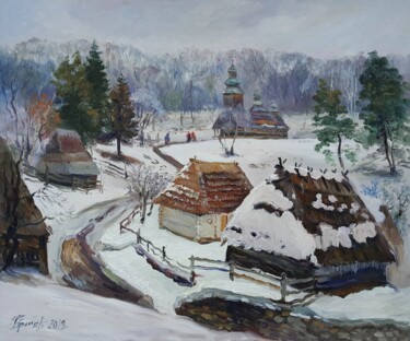 Картина под названием "Pirogovo" - Bogdan Ermakov, Подлинное произведение искусства, Масло