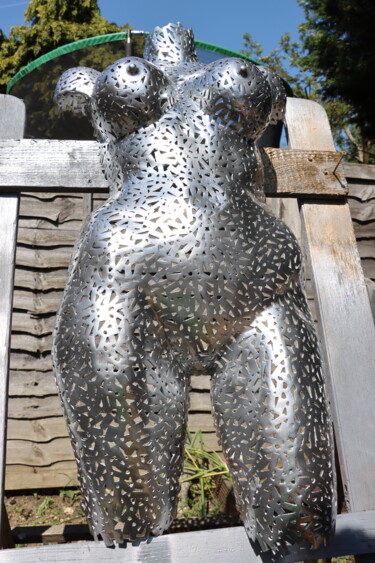 Skulptur mit dem Titel "Helene" von Bogdan Gligan, Original-Kunstwerk, Metalle