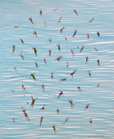 Malarstwo zatytułowany „Bathing” autorstwa Bogdan Shiptenko, Oryginalna praca, Marker