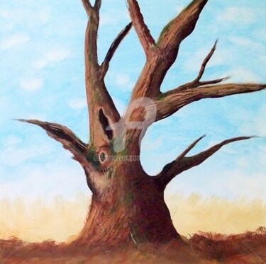 Malerei mit dem Titel "Baum" von Bogner Eva, Original-Kunstwerk, Acryl