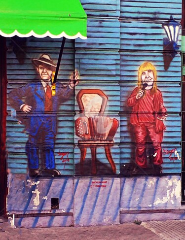 Fotografie mit dem Titel "Buenos Aires - Wand…" von Bogner Eva, Original-Kunstwerk, Digitale Fotografie