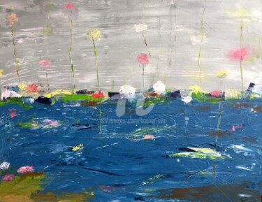 Malerei mit dem Titel "am Ufer" von Bogner Eva, Original-Kunstwerk, Acryl