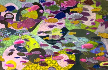 Malerei mit dem Titel "Splash" von Bogner Eva, Original-Kunstwerk, Acryl