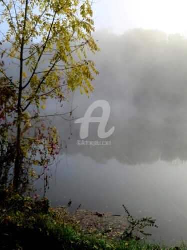 Photographie intitulée "la Seine en automne" par Jean Louis Boguet, Œuvre d'art originale