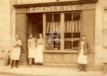Photographie intitulée "boulangerie Genty à…" par Jean Louis Boguet, Œuvre d'art originale