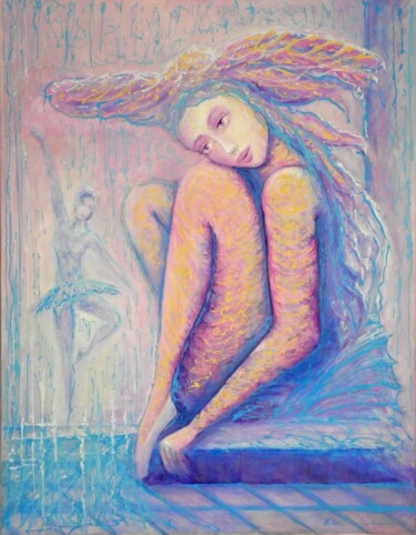 Картина под названием "Moment" - Bohdan Wincenty Łoboda, Подлинное произведение искусства, Акрил