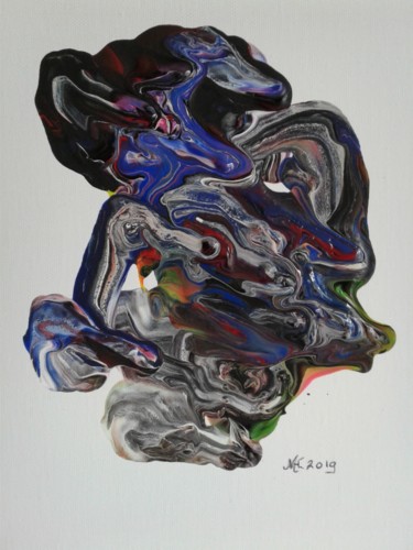 Painting titled "Essent" by Marianne Huizinga, Original Artwork, Acrylic