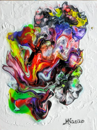 Painting titled "Mixed emotions" by Marianne Huizinga, Original Artwork, Acrylic