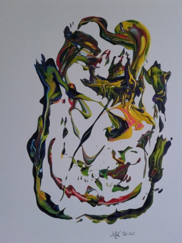 Painting titled "Phoenix" by Marianne Huizinga, Original Artwork, Acrylic