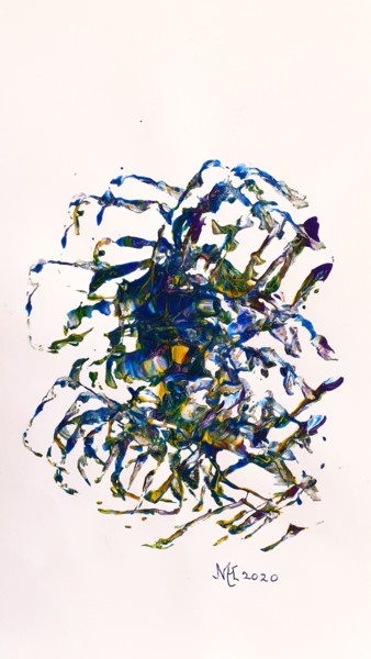 Peinture intitulée "Spider 1" par Marianne Huizinga, Œuvre d'art originale, Acrylique