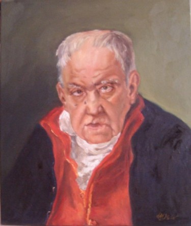 Malerei mit dem Titel "Felix  Maximo Lopez" von Mihaela Mihailovici, Original-Kunstwerk, Öl