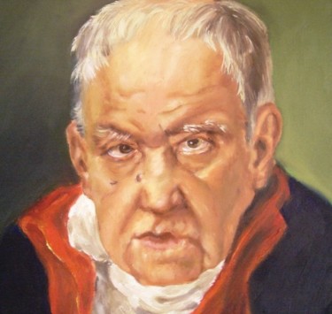 Pintura intitulada "FELIX  Maximo Lopez…" por Mihaela Mihailovici, Obras de arte originais, Óleo