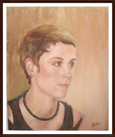 Painting titled "Amelia" by Mihaela Mihailovici, Original Artwork, Oil