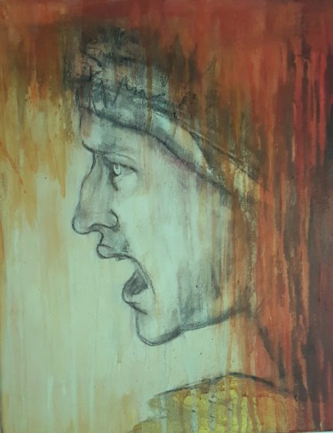 Malerei mit dem Titel "Rostro 3" von Mihaela Mihailovici, Original-Kunstwerk, Acryl