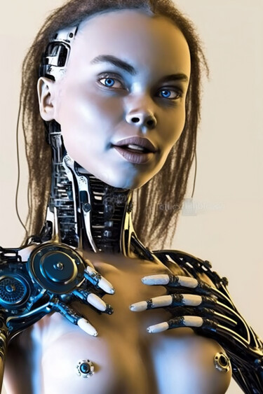 "robote coquine" başlıklı Tablo Bohmert Frederic tarafından, Orijinal sanat, AI tarafından oluşturulan görüntü