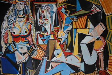 Peinture intitulée "Hommage Picasso - L…" par Boiko Popov, Œuvre d'art originale, Huile
