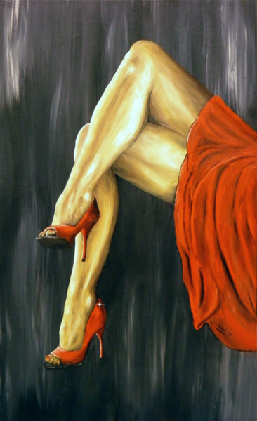 Schilderij getiteld "Sexy legs.jpg" door Leandro Boi, Origineel Kunstwerk