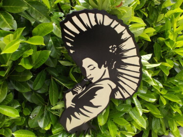 Sculpture intitulée "Japonaise à l'ombre…" par Bois-Grisel, Œuvre d'art originale