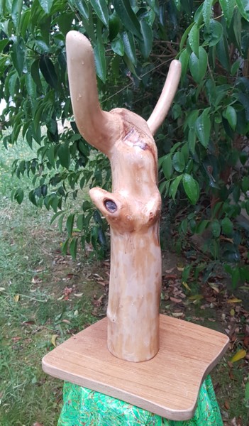 Скульптура под названием "Sculpture artisanale" - Bois D'Art, Подлинное произведение искусства, Дерево