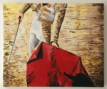 Painting titled "Torero 5" by Gonzalvo, Original Artwork, Acrylic