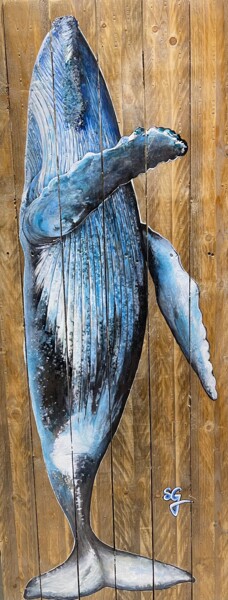 Peinture intitulée "Balai de Baleine" par Gonzalvo, Œuvre d'art originale, Acrylique