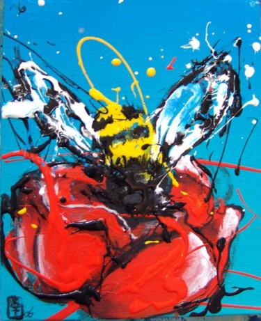 Peinture intitulée "rouge" par Guillaume Boivin, Œuvre d'art originale, Huile