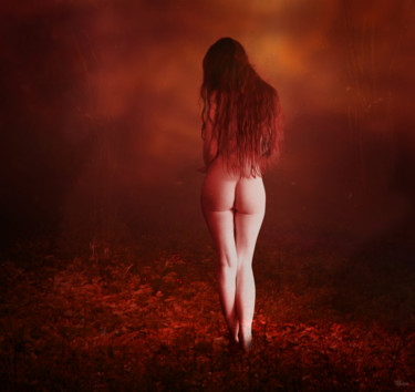 Fotografie getiteld "NAKED RED" door Bojan Jevtic, Origineel Kunstwerk, Digitale fotografie