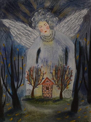 Fotografía titulada "Guarding angel" por Ekaterina Bokova, Obra de arte original, Fotografía digital