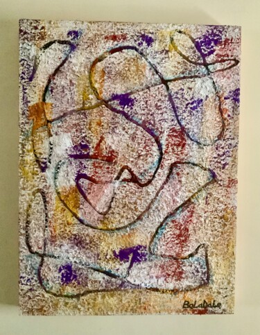 Картина под названием "FOLLOW THE FLOW" - Boladale Ige (Boladaleart), Подлинное произведение искусства, Акрил Установлен на…