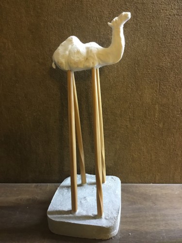 Sculpture intitulée "Dromadaire 1" par Nicole Boldo, Œuvre d'art originale, Céramique