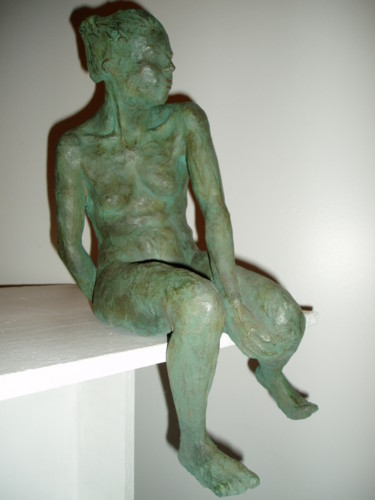 Sculpture titled "AILLEURS" by Nicole Boldo, Original Artwork, Terra cotta