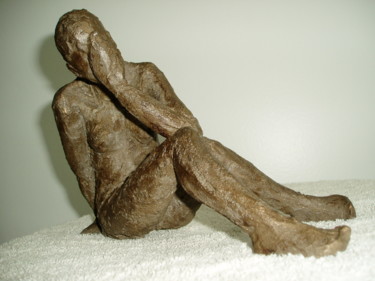 Sculpture intitulée "SECRET" par Nicole Boldo, Œuvre d'art originale, Terre cuite