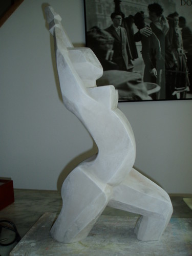 Sculpture titled "SENSUALITE CUBISTE" by Nicole Boldo, Original Artwork, Terra cotta
