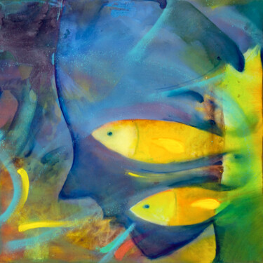 Картина под названием "OceanicaMente" - Guido Boletti, Подлинное произведение искусства, Акрил Установлен на Деревянная рама…