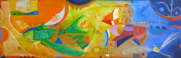 Картина под названием "janela do sol" - Guido Boletti, Подлинное произведение искусства, Акрил Установлен на Деревянная пане…