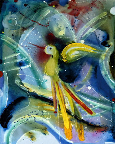 little bang - b Pintura intitulada "little bang - b" por Guido Boletti, Obras de arte originais, Acrílico