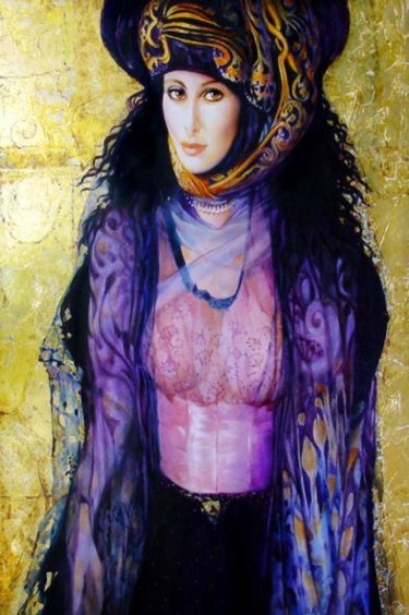 Malerei mit dem Titel "Judith" von W. A. Di Bolgherese, Original-Kunstwerk