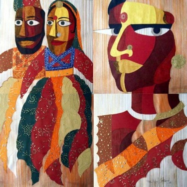 Painting titled "Toy Makers-13" by Bolgum Nagesh Goud, Original Artwork