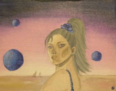 Pittura intitolato "mondi" da Silvia Bolognini, Opera d'arte originale, Olio