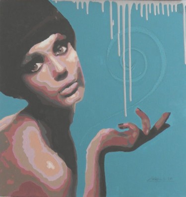 Painting titled "Enigma" by Silvia Bolognini, Original Artwork, Oil
